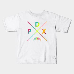 Portland Oregon Color Pop Kids T-Shirt